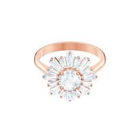 Swarovski Sunshine Saulėgrąžos Rožinio aukso kristalinis žiedas Moteriškas žiedas 5474918 Box (Random Color),52