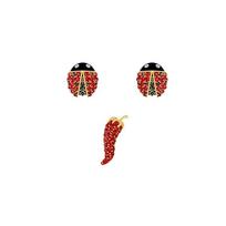 Swarovski Lisabel Mielas Boružėlės Chic Chili Paauksuoti Auskarai Moteriški auskarai 5498791 Gold-Plated