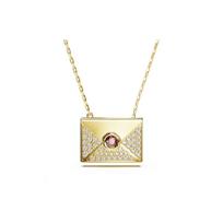 Swarovski Letra Voko formos graviruotas meilės laiškas karoliai Unisex karoliai Auksiniai 5662878 Shopping Bag
