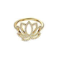 Swarovski Simbolis Lotoso Tuščiaviduris Dizainas Klasikinis Žiedas Moteriški žiedai 5535601 Box (Random Color),55