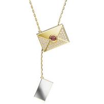Swarovski Letra raidės formos kristalais inkrustuotas lydinio karoliai Moteriški karoliai Daugiaspalvis 5662873-156581 Box (Random Color),Silver