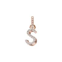 Swarovski Remix Collection Universalus Magijos Grandinėlės Raidė S Imituoto Kristalo Pakabukas Moteriškas pakabukas Rožinio Aukso 5434399 Rose Gold,F