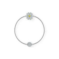 Swarovski Remix Fresh Daisy Universalus Magijos Grandinėlės Imituoto Krištolo Apyrankė Moteriška apyrankė 5520651 Box (Random Color),18cm,White Gold-Plated