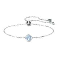 Swarovski Angelic reguliuojama rodžio padengto lydinio apyrankė Moteriška apyrankė Mėlyna 5567933 Box (Random Color)