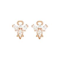 Swarovski Abstraktaus Angelo Auskarai Su Pradurtais Ausimis Moteriški Auskarai Rožinio Aukso 5498971 Basic Packaging-Box