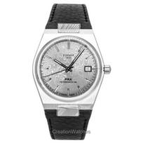 Tissot PRX Damasko plienas Sintetinė apyrankė Pilkas ciferblatas Automatinis T137.807.96.081.00 100M Vyriškas laikrodis pilka