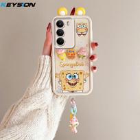 KEYSION mielas ausytės 3D animacinis dėklas Realme C71 telefonui su apyranke, minkšto silikono smūgiams atsparus galinis dangtelis OPPO Realme C71 telefonui for Realme C71
