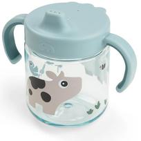Done by Deer mokomoji gertuvė su snapeliu Tiny Farm, 260ml, mėlyna