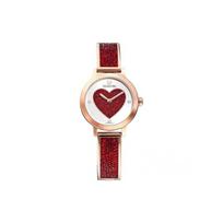 Swarovski Cosmic Rock serijos laikrodis Kvarcinis mechanizmas Nerūdijančio plieno apyrankė 29 mm Raudonas ciferblatas Moteriški laikrodžiai 5483519 Red Watch Dial