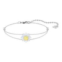 Swarovski Sunshine Saulėgrąžos Apyrankė Moteriška apyrankė Padengta-Baltu-Auksiniu 5459594 Box (Random Color)