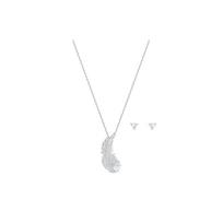 Swarovski plunksnos karoliai ir auskarų rinkinys moterims Papuošalai Sidabrinis 5506758 Box (Random Color)