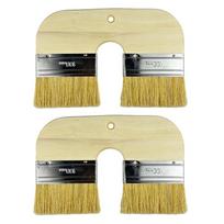 Heavy Type Limes Coating Brush Natural Bristles Head Wooden Grip For Walls Ceilings And DIY Renovations Tasks 1