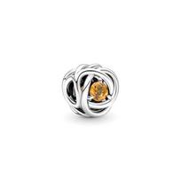 Pandora Madingas Universalus Medaus Spalvos Amžino Kilpos Pakabukas Moteriškas Pakabukas Sidabrinis 790065C04 Silver,F