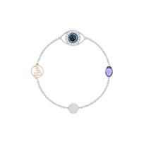 Swarovski Remix universalus apyrankė Klasikinė blogos akies apyrankė Reikšmė Ramybė ir sėkminga kelionė Moteriška apyrankė Sidabrinė 5365749 Box (Random Color),M