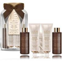 The Luxury Bathing Company Vanilla rinkinys kūnui (kremas 50 ml. + kremas 50 ml. + putos 100 ml. + prausiklis 100 ml. + kempinė) - 1 vnt.