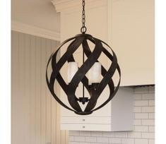 Quintiesse QN-BLACKSMITH-4P-OBK - Lauko liustra BLACKSMITH 4xE14/40W/230V IP44 juoda