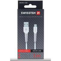 Swissten Basic Fast Charge 3A Micro USB Data and Charging Cable 1m White 71505521