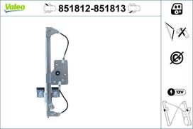 VALEO Lango pakėlėjas Window lifter 851812