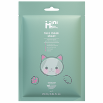 MiniMi Kids Beauty Olive vaikiška lakštinė veido kaukė, 25 g.