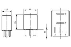 BOSCH Posūkio rodiklio pertraukiklis 0 332 011 007