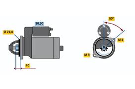 BOSCH Starteris 0 986 014 371
