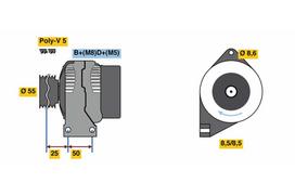BOSCH Generatorius Power generator 0 986 049 540