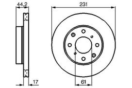 BOSCH Stabdžių diskas Brake rotor 0 986 478 203
