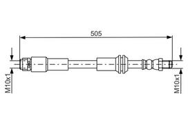 BOSCH Stabdžių žarnelė Brakehose 1 987 481 675