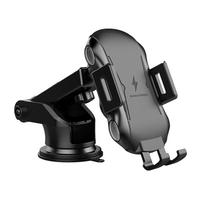 Techsuit CAPD032 universalus automobilinis telefono laikiklis su belaidžiu įkrovimu, 10W, juodas
