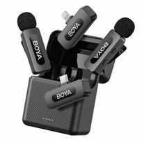 BOYA BY-V3 belaidis prisegamas mikrofonas su USB-C ir „Lightning“ jungtimi