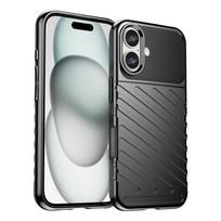 Thunder Case silikoninis dėklas iPhone 16 Plus – juodas