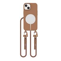 Tech-Protect MagNecklace MagSafe dėklas iPhone 13 – rudas