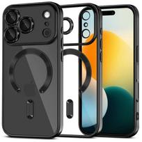 Tech-Protect MagFlex dėklas iPhone 17 Pro Max – skaidrus juodas