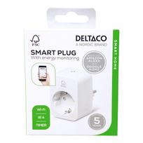 Išmanusis kištukinis lizdas DELTACO SMART HOME SH-P01E16, WiFi, valdomas su programėle, turi laikmač
