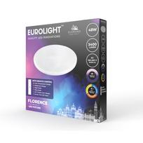 Lubinis LED šviestuvas EUROLIGHT Florence, 48 W, 185-265 V, 3120 lm, IP20, su pultu, dimeriuojamas,