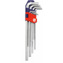 Ilgų šešiakampių raktų komplektas 10vnt (1.5-10mm), HK10S, Thorvik