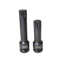 1/2" SPLINE smūginis antgalis: M14, ilgis 78 mm
