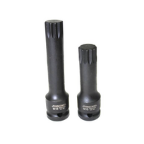 1/2" SPLINE smūginis antgalis: M14, ilgis 100 mm