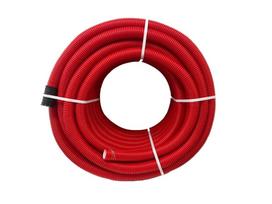 Gofruotas vamzdis ECOPIPE Flex, DN75 mm, raudonos sp., EN61386-24, N450, 50 m.