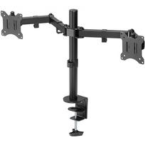 Monitoriaus laikiklis Goobay Flex 58529 17-32 colių 2 monitoriams iki 8 kg juodas su pasukimu ir palenkimu
