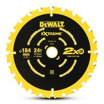 DeWALT pjovimo diskas 184x16/20mm 24T/40T