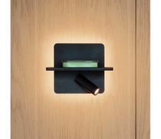 Ideal Lux - LED sieninis kryptinis šviestuvas PIANO LED/10W/230V CRI 90 USB juodas