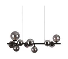 Ideal Lux - LED liustra ant laido PERLAGE 10xG9/3W/230V 81 cm juoda/dūminė