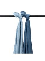 Marlinių (muslino) vystyklų komplektas, 2 vnt. 120x120, Meyco Baby (Jeans blue)