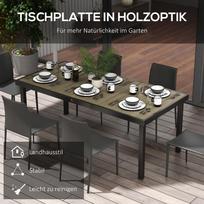 Lauko stalas 190 x 90 x 74 cm 8 vietų