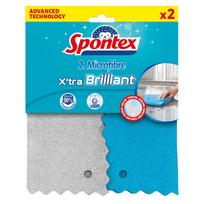 Mikropluošto šluostės SPONTEX X'tra Brilliant, 2 vnt