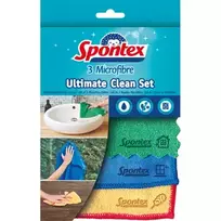 Mikropluošto šluostės SPONTEX Ultimate Clean Set, 3 vnt