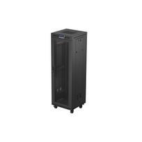 Standing rack cabinet 19 inch 37U 600x600 perforated door LCD black (Flat pack) | FF01-6637-23BL | 5901969446821