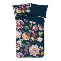 Viengulė patalynė tamsiai mėlynos spalvos iš satino medvilnės 140x200 cm – Descanso