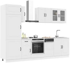 Virtuvinių spintelių komplektas, 8 dalių, Kalmar, balta